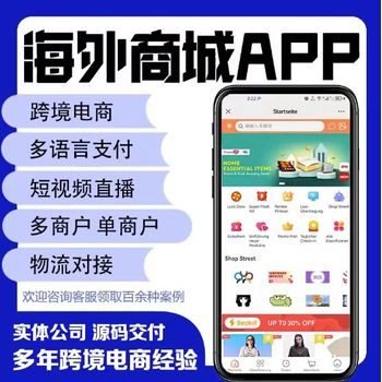 APP开发定制海外商城即时通讯社交物联网教育AI小程序软件开发