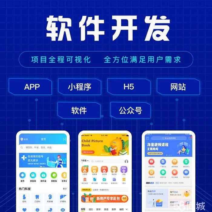 软件app开发定制商城教育物联网直播小程序im即时通讯AI社交语聊
